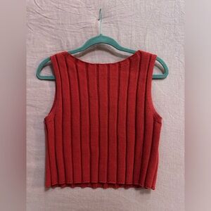 Reformation Callie Cotton Ribbed Sweater Tank